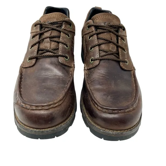 LL BEAN Brown East Point Shoes Rugged English Moc Sz 9.5 TEK Waterproof Travel