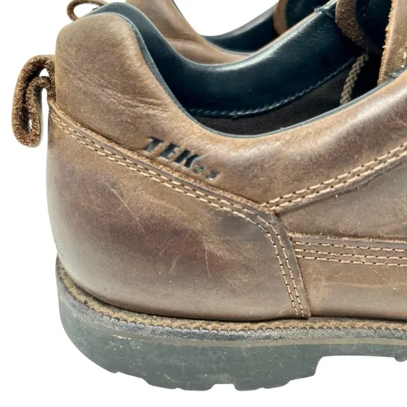 LL BEAN Brown East Point Shoes Rugged English Moc Sz 9.5 TEK Waterproof Travel