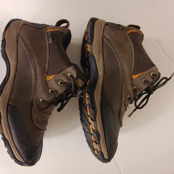LL Bean Dri-Lex TEK 2.5 Waterproof Hiking Shoes Size 9M Brown 2 Zone Comfort