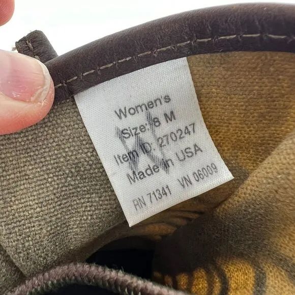 L.L Bean Maine Hunting Shoes Women's 8 Green Waterproof Leather Lace Up High Top