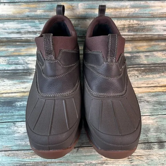 LL Bean Storm Chaser 5 Loafer Mens Sz 13M Waterproof Brown Leather Slip On Shoes