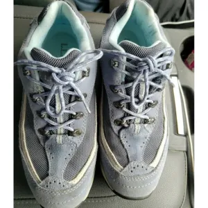 LL Bean Womens Size 9 M Blue Gray Tek 2.5 Waterproof System Hiking Boots Shoes