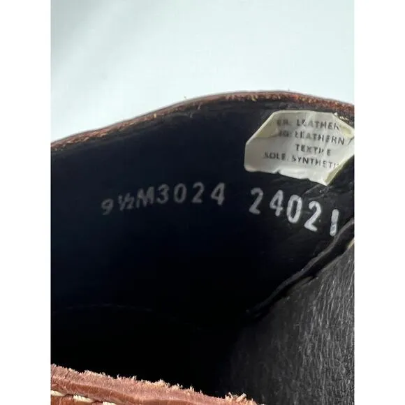 Lobo Solo Brown Stylish Leather Casual Comfort Clogs 2&quot; Heel Shoes Size 9 1/2