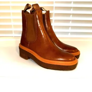 Loeffler Randall Raquel Safari Leather ankle boots 5.5