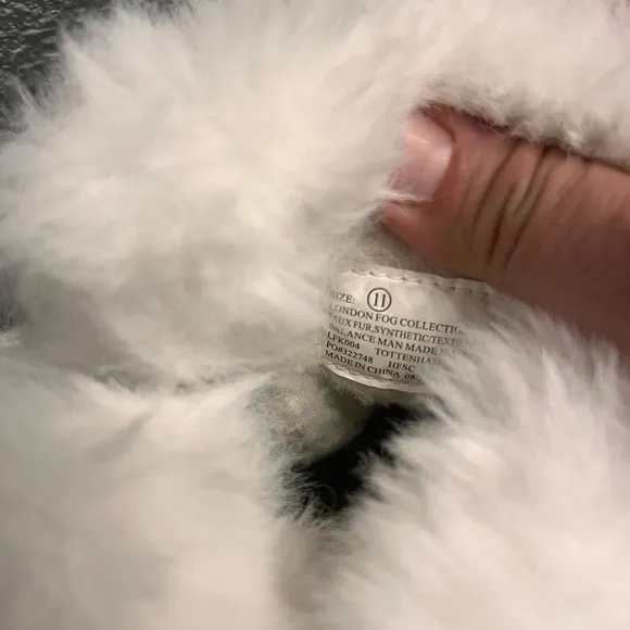 LONDON FOG  LIKE NEW Brown and White Fur-Lined Winter Boots