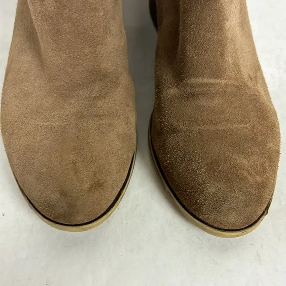 Lucky Brand Benissa Suede Leather Pull-on Ankle Booties