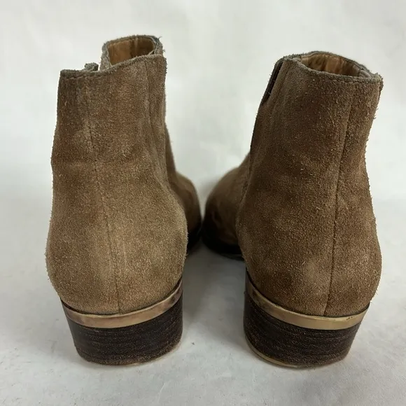 Lucky Brand Benissa Suede Leather Pull-on Ankle Booties