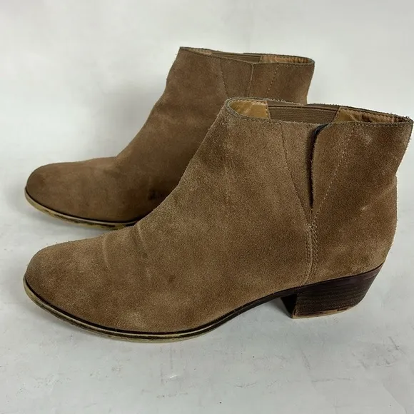 Lucky Brand Benissa Suede Leather Pull-on Ankle Booties
