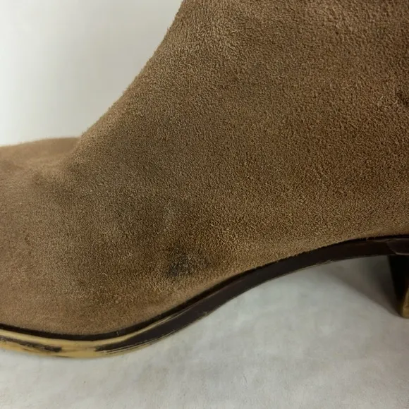 Lucky Brand Benissa Suede Leather Pull-on Ankle Booties
