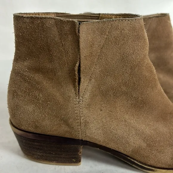 Lucky Brand Benissa Suede Leather Pull-on Ankle Booties