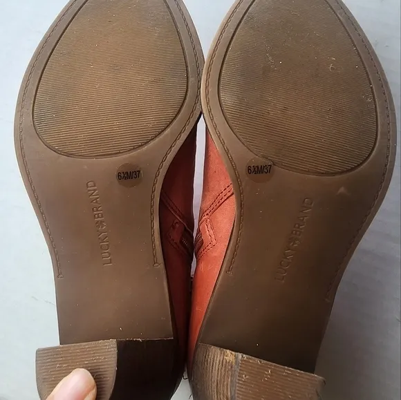 Lucky Brand | Leather Ankle Boots, size 6.5