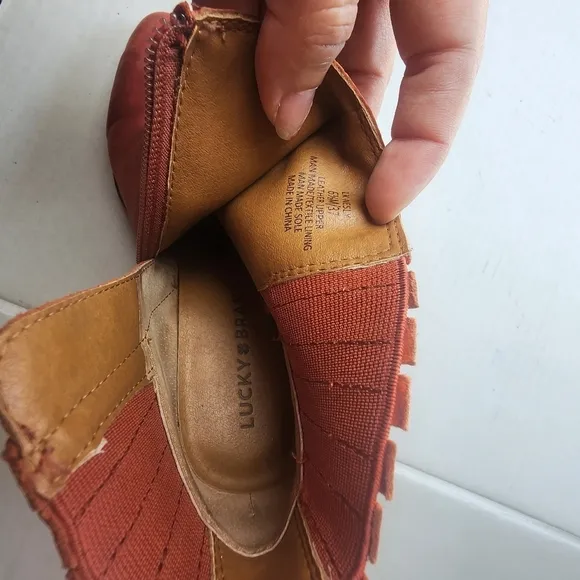 Lucky Brand | Leather Ankle Boots, size 6.5