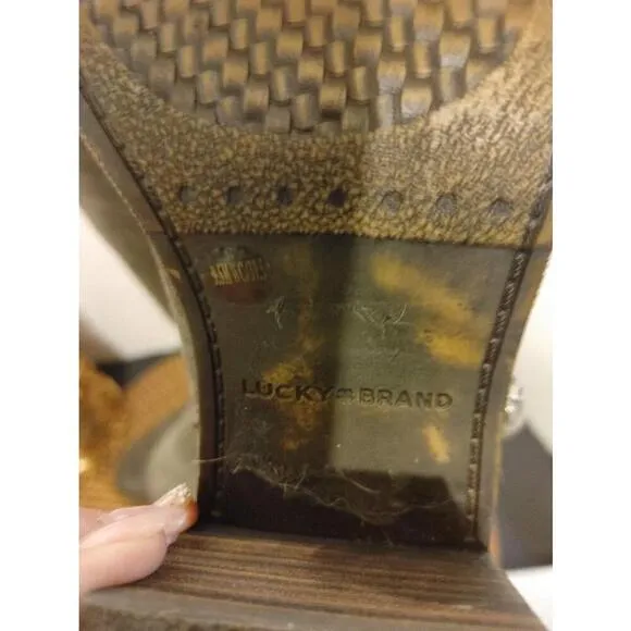 Lucky Brand Leather Boots Size 9.5
