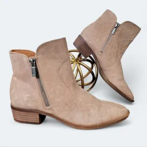 Lucky Brand Tayti Leather Ankle Boots Size 6.5