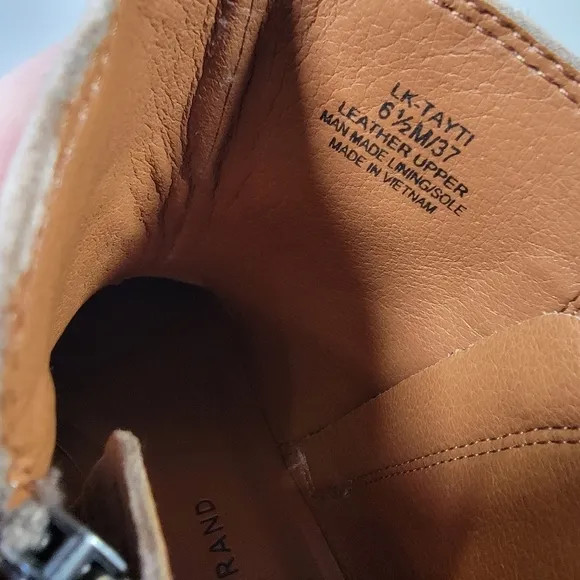 Lucky Brand Tayti Leather Ankle Boots Size 6.5