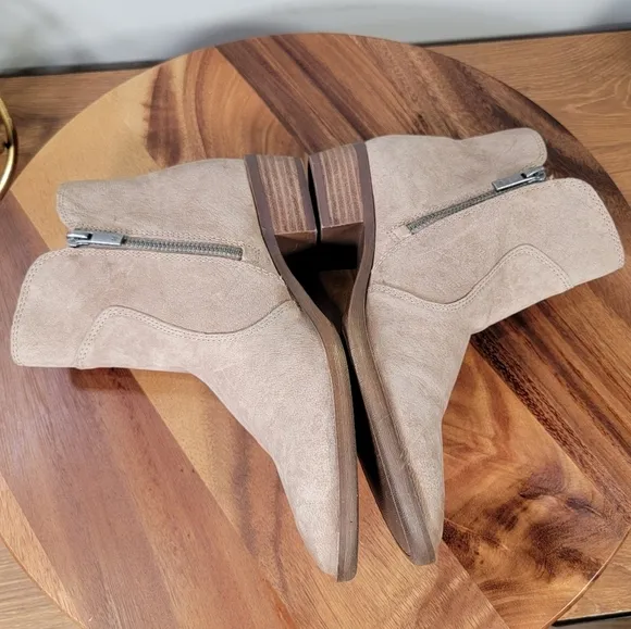 Lucky Brand Tayti Leather Ankle Boots Size 6.5