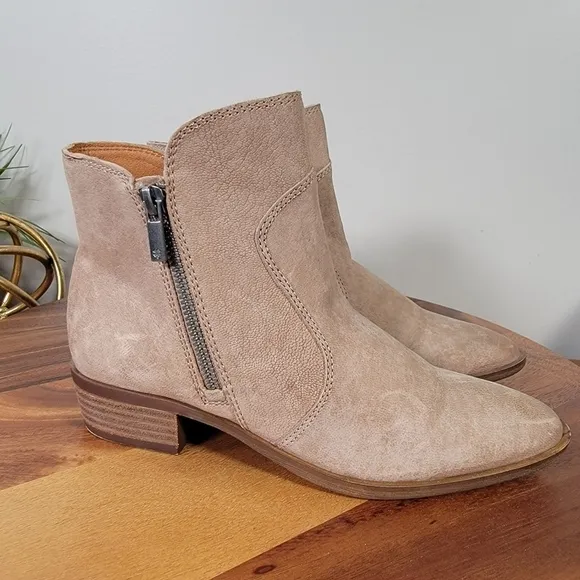 Lucky Brand Tayti Leather Ankle Boots Size 6.5