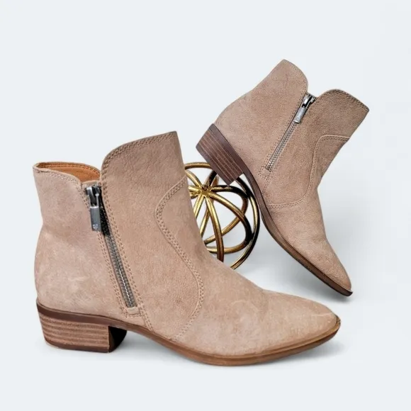 Lucky Brand Tayti Leather Ankle Boots Size 6.5