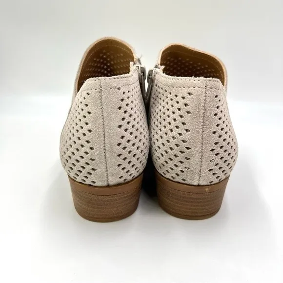 Lucky Brand Women's Baylah 2 Perforated Leather Ankle Boots Booties 9