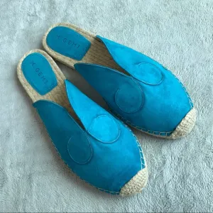 M. Gemi Nido Curvo Mules Mediterranean Blue Shoes