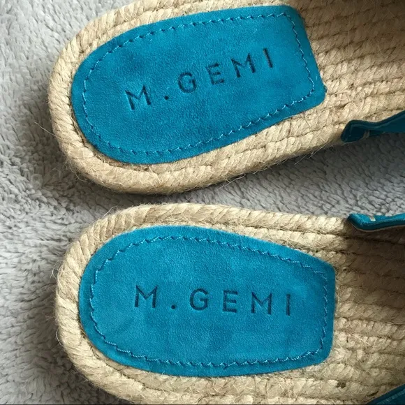 M. Gemi Nido Curvo Mules Mediterranean Blue Shoes