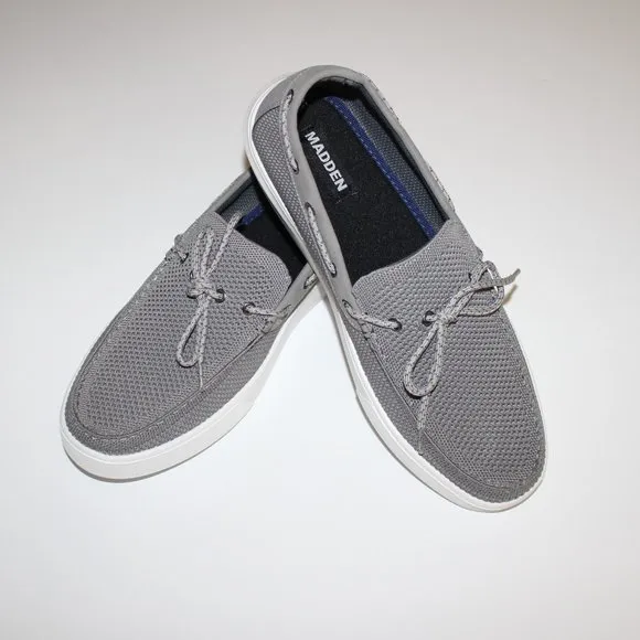 MADDEN BANOLL GREY BOAT SHOES