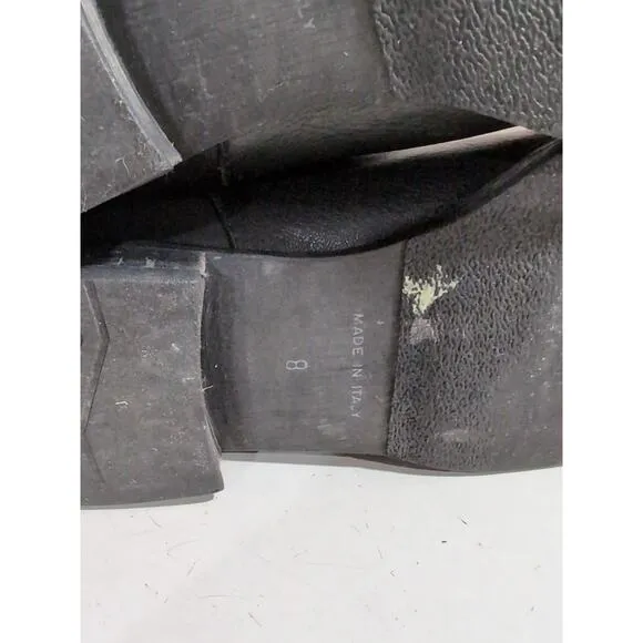 MADEWELL 1937 Black English Leather The Bike 18405 Motorcycle Boots SZ 8 Women's