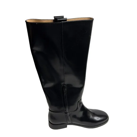 Madewell $298 The Adalai Knee-High Boot Black Size 8 NT401