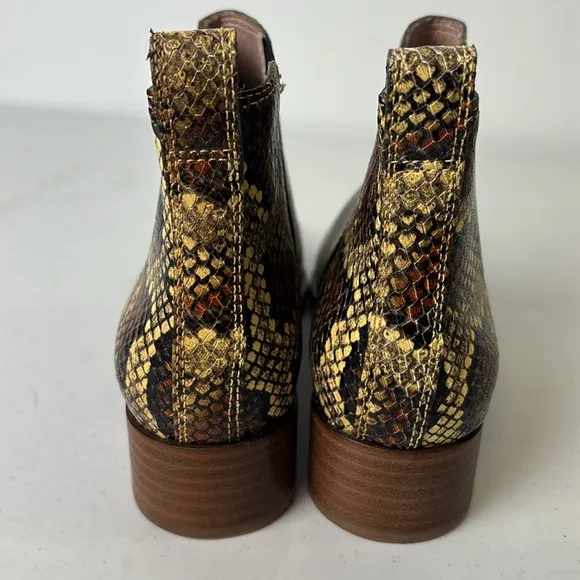 Madewell Carina Snakeskin Ankle Boots