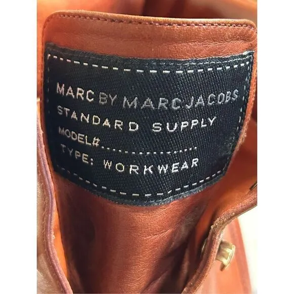 Marc by Marc Jacobs ankle boots Red brown Leather Wedge platform Size 39 US 9