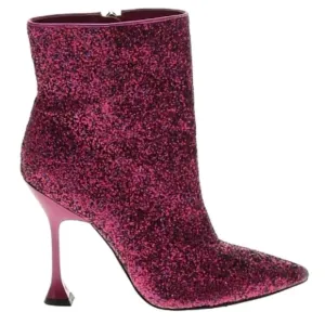 Marc Fisher Fuschia Hot Pink Metallic Glitter Boots sz 6.5 party boots like new