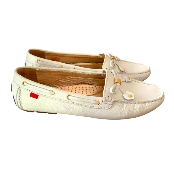 Marc Joseph New York Women's Cypress Hill Driving Style Loafer White Sz 7.5