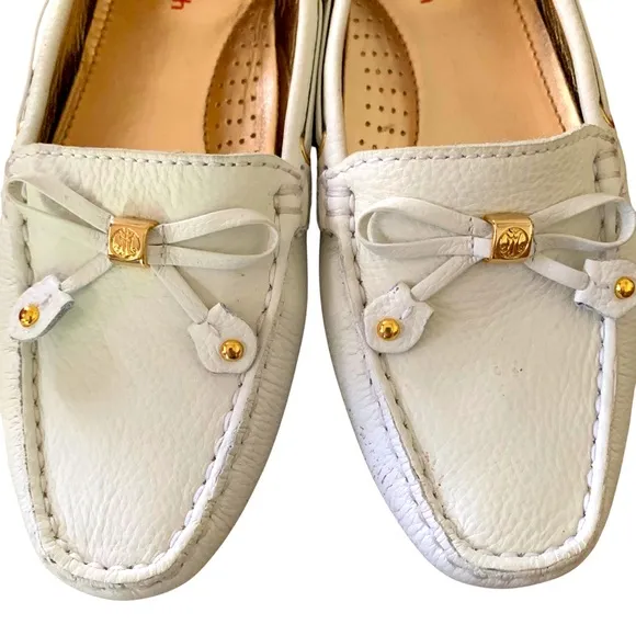 Marc Joseph New York Women's Cypress Hill Driving Style Loafer White Sz 7.5