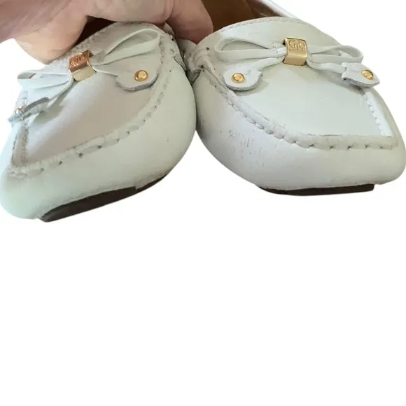 Marc Joseph New York Women's Cypress Hill Driving Style Loafer White Sz 7.5