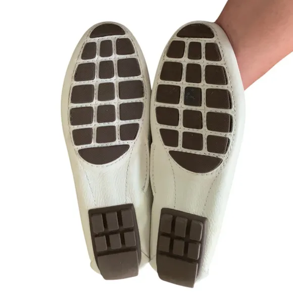 Marc Joseph New York Women's Cypress Hill Driving Style Loafer White Sz 7.5