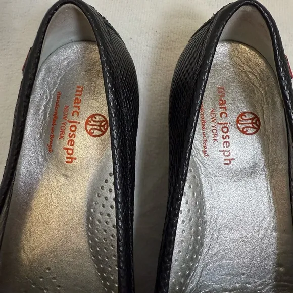 Marc Joseph WomensJackson St. Leather SnakePrint Loafers Shoes Size 8.5