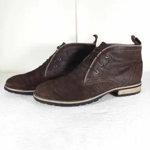 Marc Nason Men’s US 10,5 Brown Suede Leather Lace Up Ankle Chukka Boots Shoes