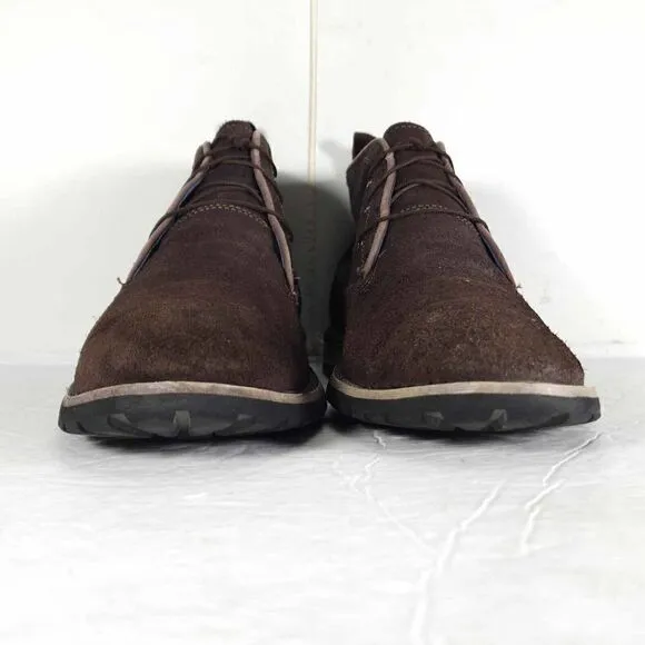 Marc Nason Men’s US 10,5 Brown Suede Leather Lace Up Ankle Chukka Boots Shoes