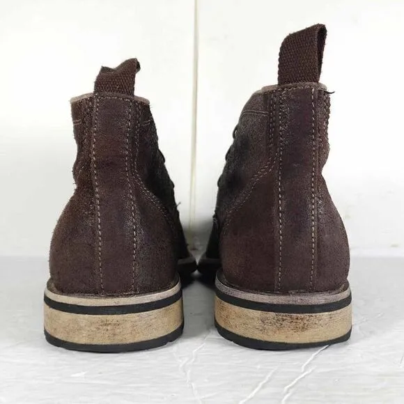 Marc Nason Men’s US 10,5 Brown Suede Leather Lace Up Ankle Chukka Boots Shoes