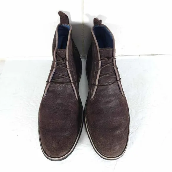 Marc Nason Men’s US 10,5 Brown Suede Leather Lace Up Ankle Chukka Boots Shoes
