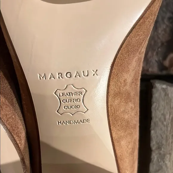 Margaux Cacao Light Brown Suede Block Heel Pumps