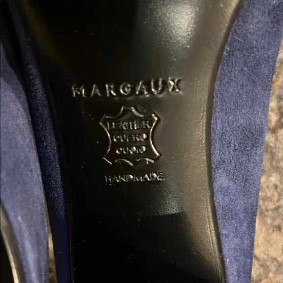 Margaux Midnight Navy Suede Block Heel Pumps