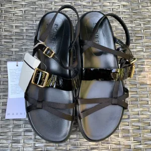 Marni Leather &amp; Satin Strappy Platform Sandals, Size 10US/40EU NEW