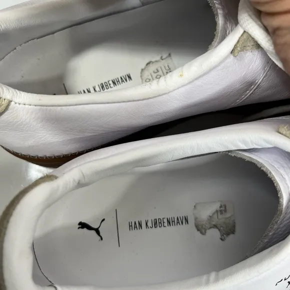 Marvelous white tennis shoes by Puma x Han Kjobenhavn, EUC size 43 / 10