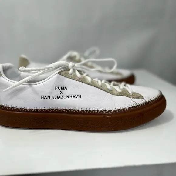 Marvelous white tennis shoes by Puma x Han Kjobenhavn, EUC size 43 / 10
