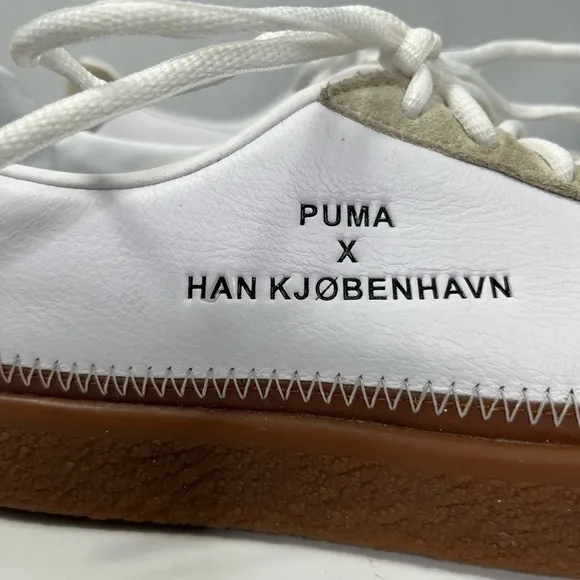 Marvelous white tennis shoes by Puma x Han Kjobenhavn, EUC size 43 / 10