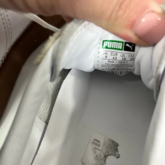 Marvelous white tennis shoes by Puma x Han Kjobenhavn, EUC size 43 / 10