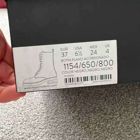 Massimo Dutti combat boots