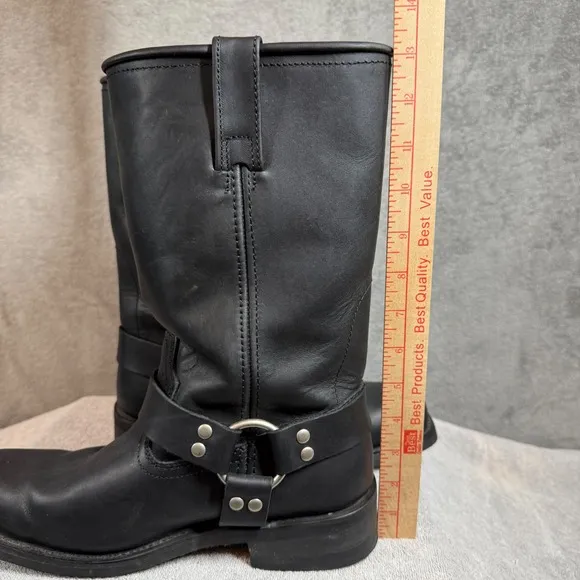 Masterson Boots 9 1/2 D Black Leather Motorcycle Harness Oil Resistant RB2500