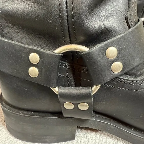 Masterson Boots 9 1/2 D Black Leather Motorcycle Harness Oil Resistant RB2500